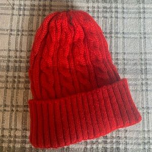 B. Boutique By Evergreen Red Beanie